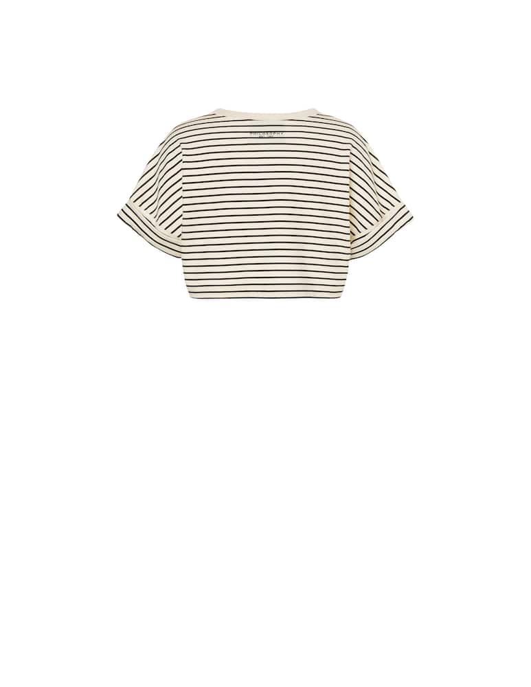 rinascente Philosophy di Lorenzo Serafini T-shirt crop a righe in cotone