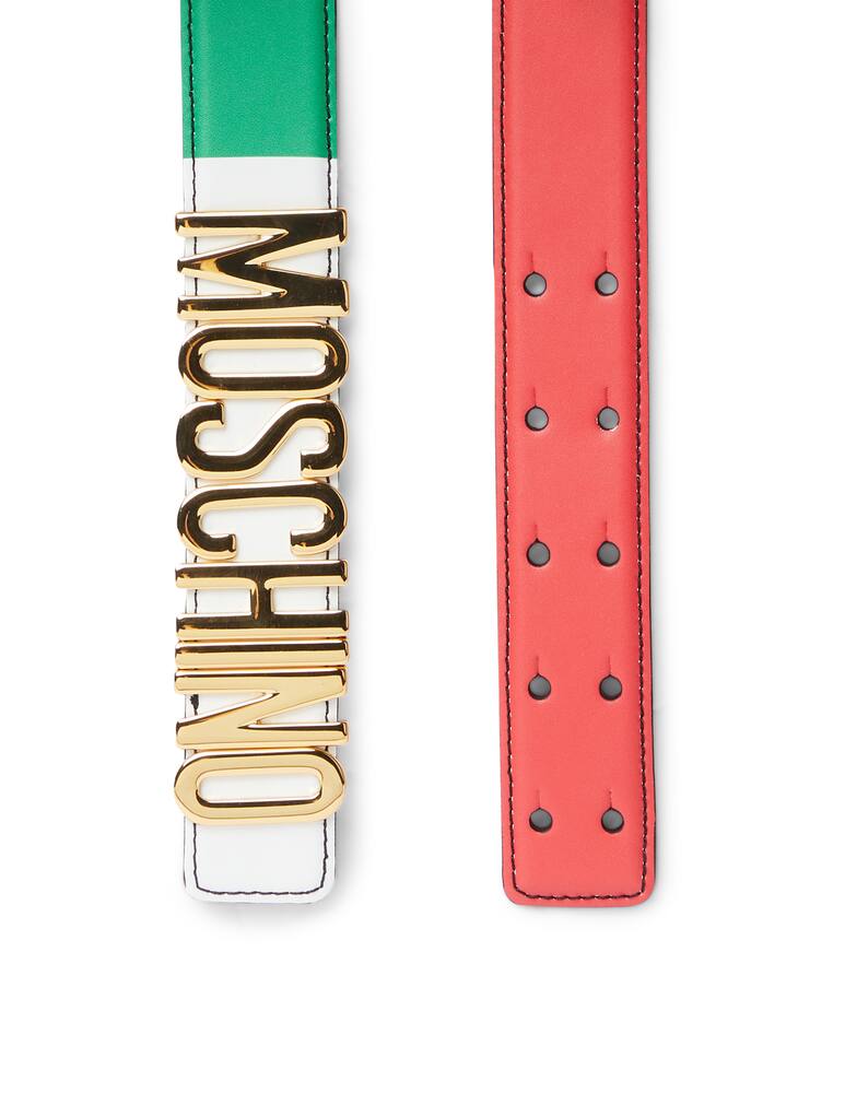 rinascente Moschino Cintura in pelle con logo
