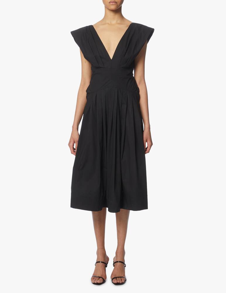 rinascente Philosophy di Lorenzo Serafini Sleeveless popeline midi dress
