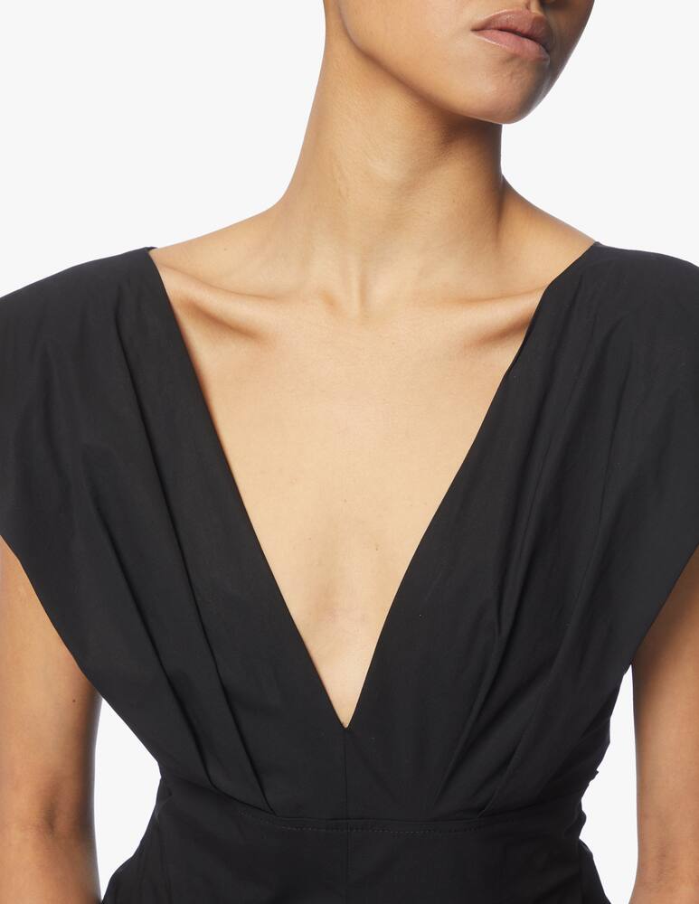rinascente Philosophy di Lorenzo Serafini Sleeveless popeline midi dress