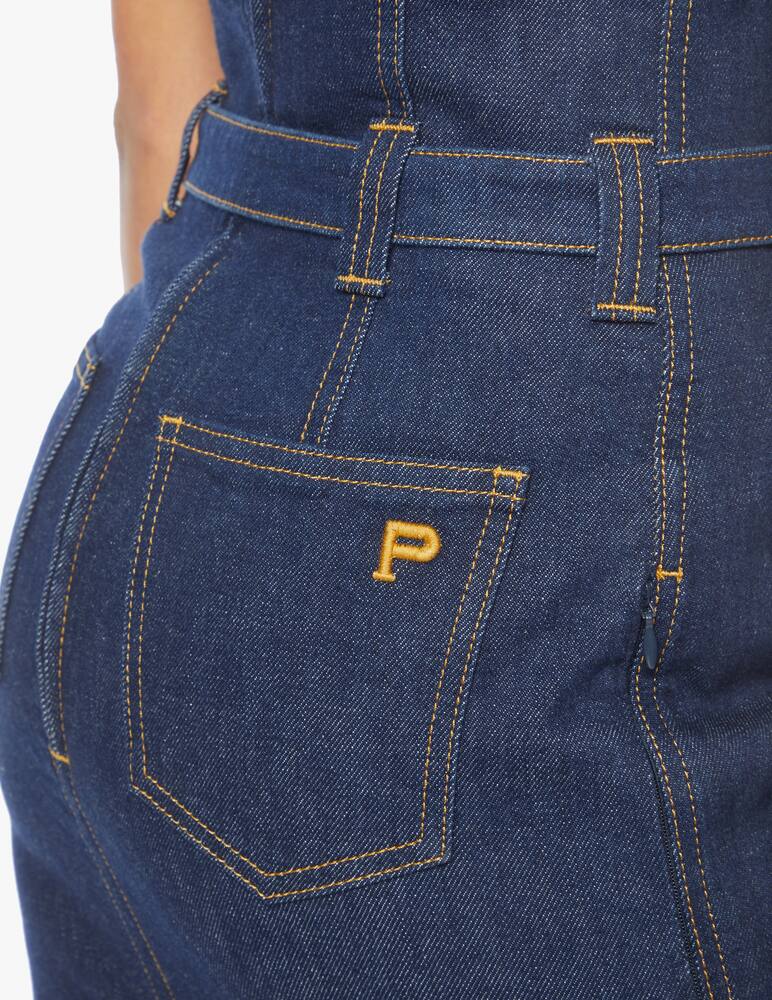 rinascente Philosophy di Lorenzo Serafini Gonna tubino vita alta con cintura in denim