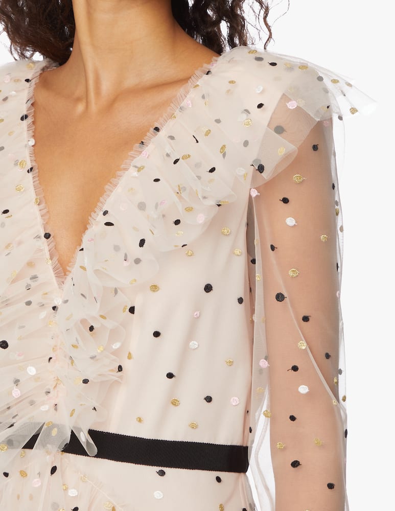 rinascente Philosophy di Lorenzo Serafini Polka dot tulle mini dress