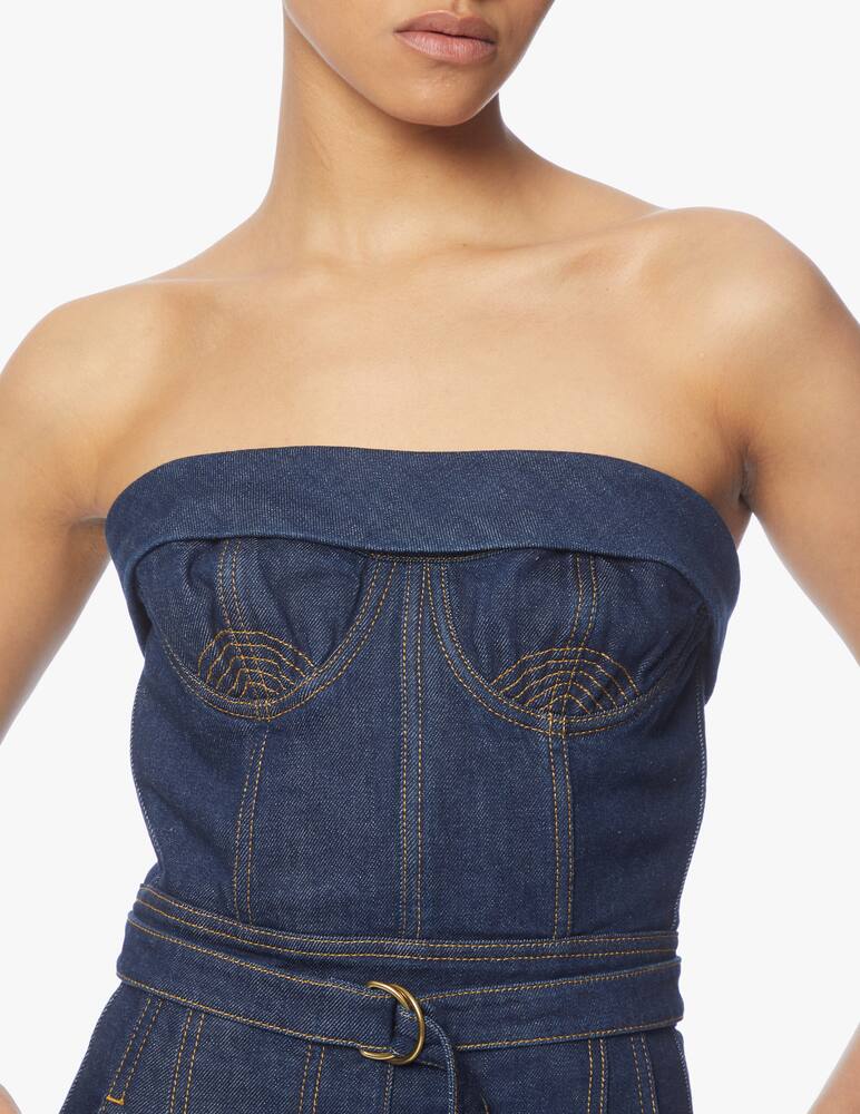 rinascente Philosophy di Lorenzo Serafini Tuta di jeans con cintura