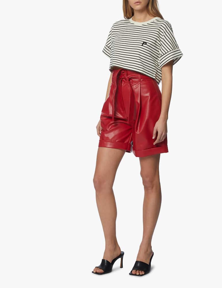 rinascente Philosophy di Lorenzo Serafini T-shirt crop a righe in cotone