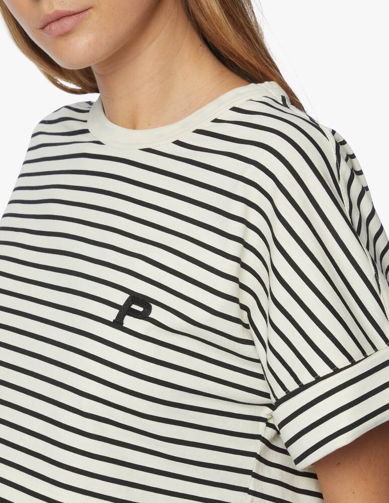 rinascente Philosophy di Lorenzo Serafini T-shirt crop a righe in cotone