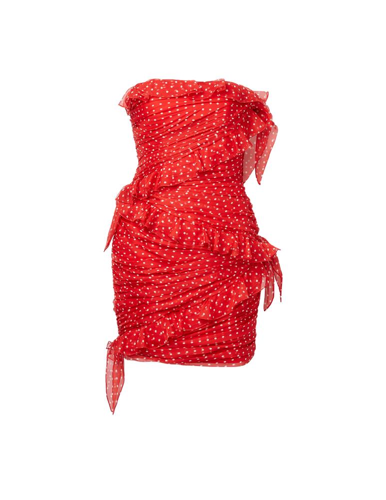 rinascente Philosophy di Lorenzo Serafini Abito corto bustier a pois in chiffon