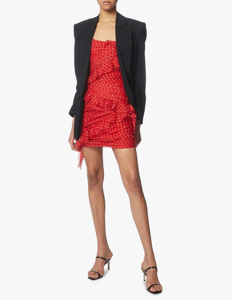 rinascente Philosophy di Lorenzo Serafini Abito corto bustier a pois in chiffon