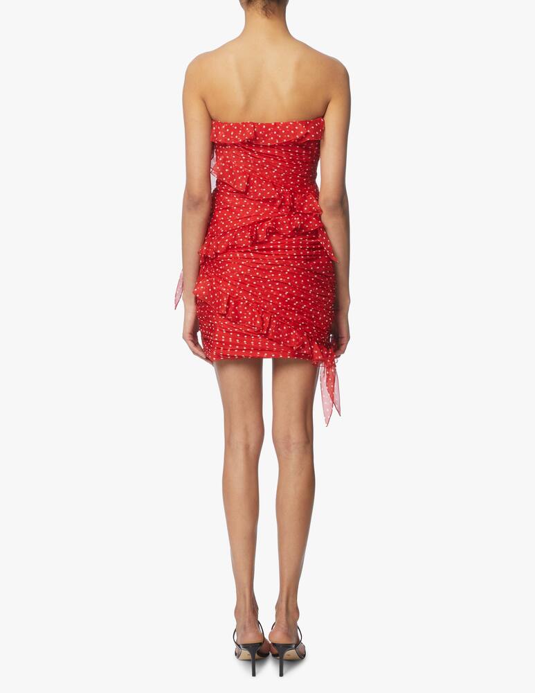 rinascente Philosophy di Lorenzo Serafini Abito corto bustier a pois in chiffon