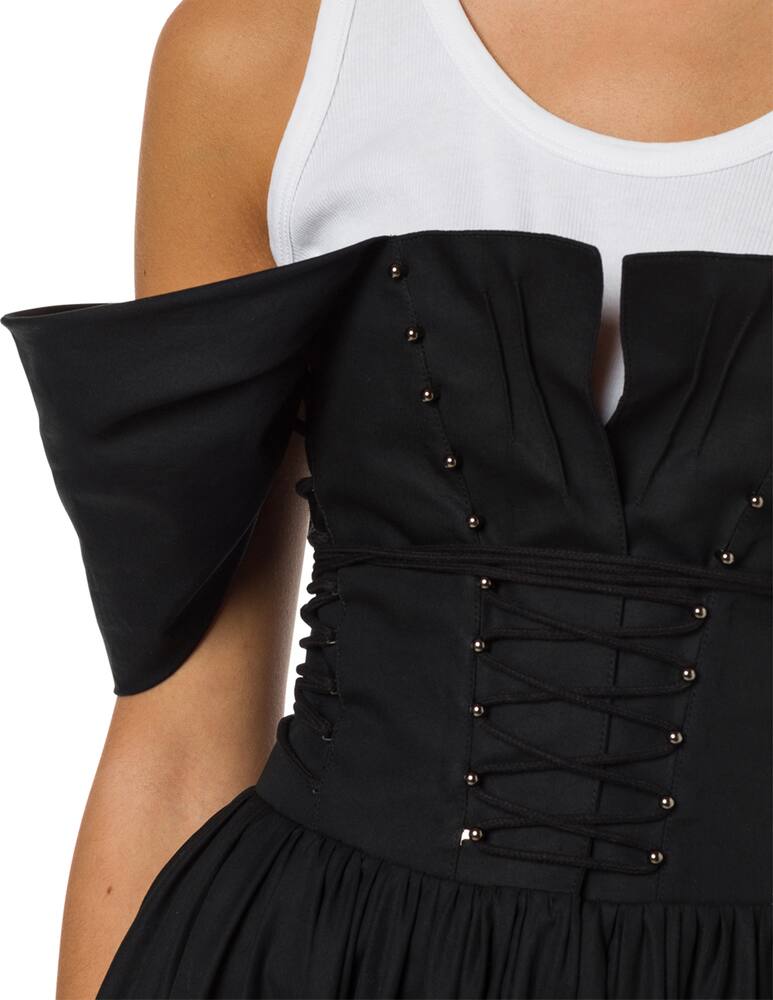 rinascente Philosophy di Lorenzo Serafini Bustier wrap midi dress