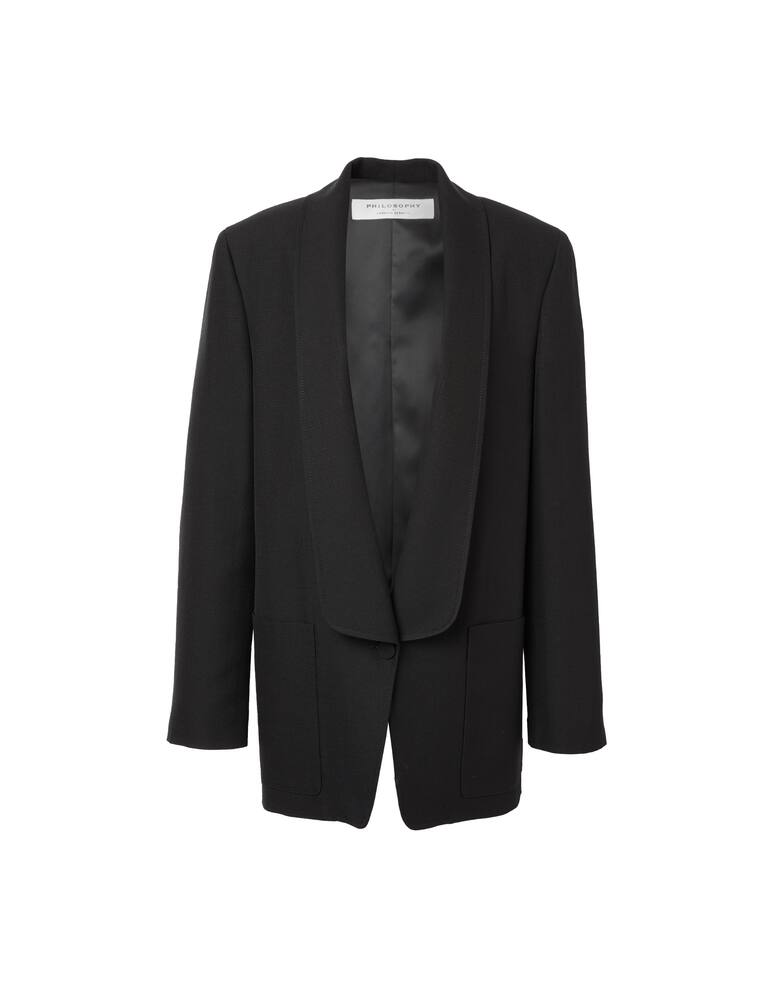 rinascente Philosophy di Lorenzo Serafini Shantung tuxedo blazer