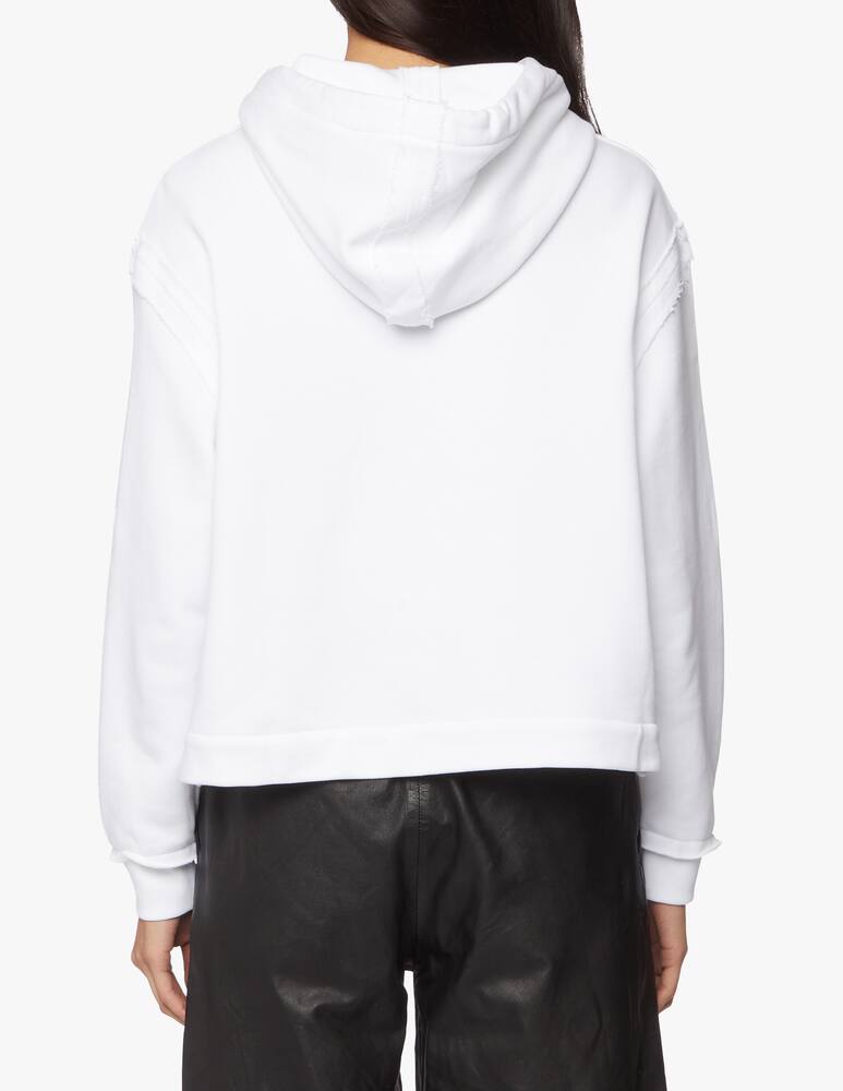 rinascente Moschino Felpa crop con cappuccio