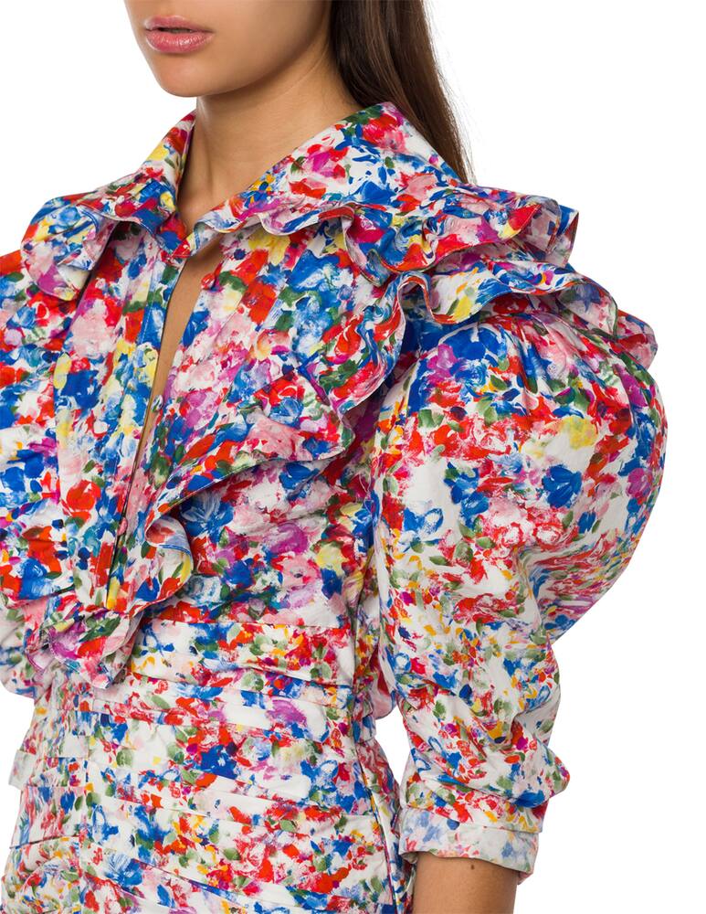 rinascente Philosophy di Lorenzo Serafini Floral painted mini dress