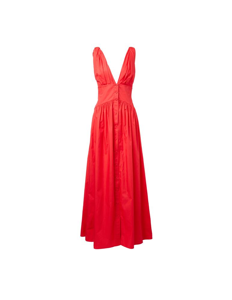rinascente Philosophy di Lorenzo Serafini Button down sleeveless popeline maxi dress