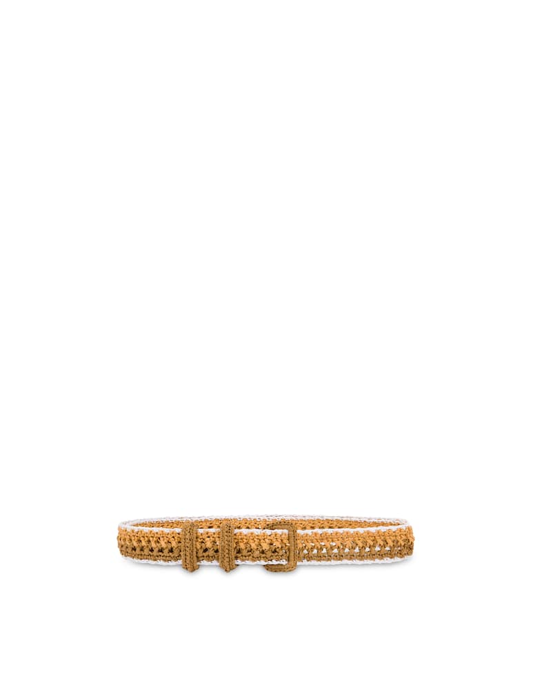 rinascente Philosophy di Lorenzo Serafini Bicolor raffia belt