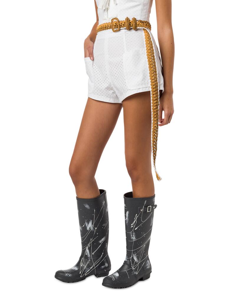 rinascente Philosophy di Lorenzo Serafini Bicolor raffia belt