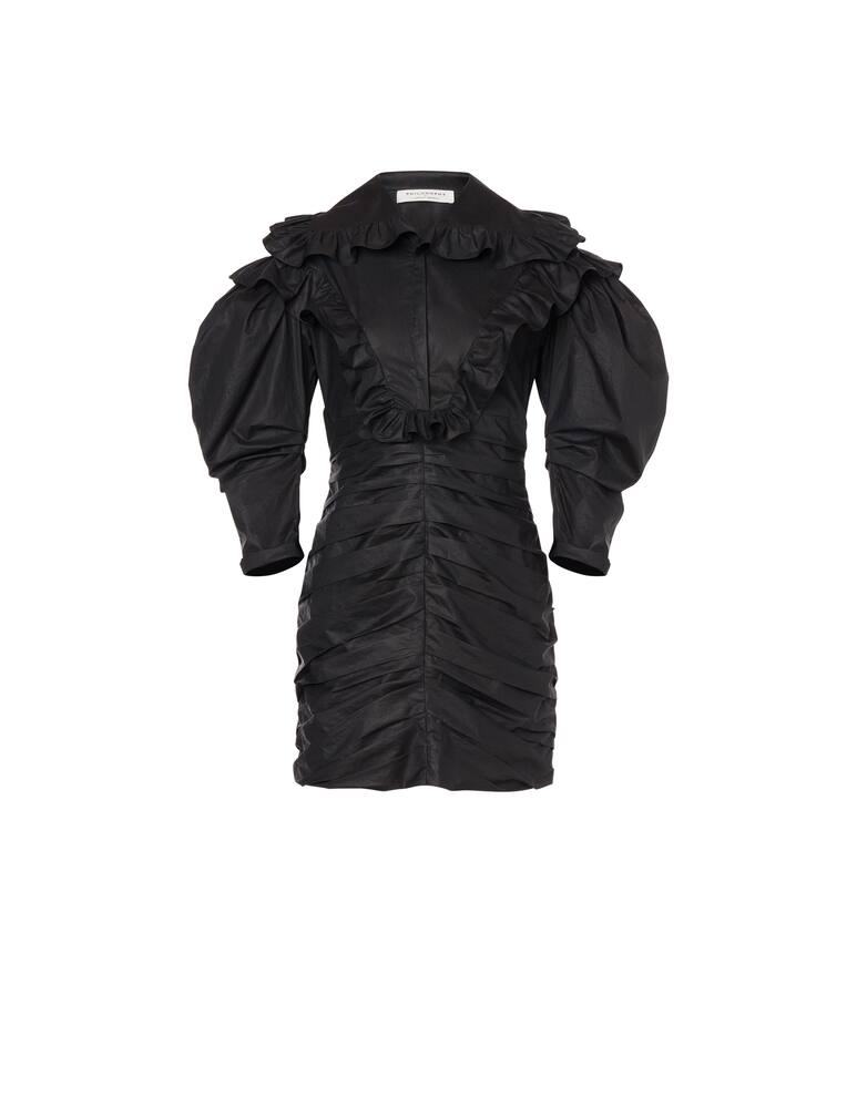 rinascente Philosophy di Lorenzo Serafini Painted technical fabric mini dress