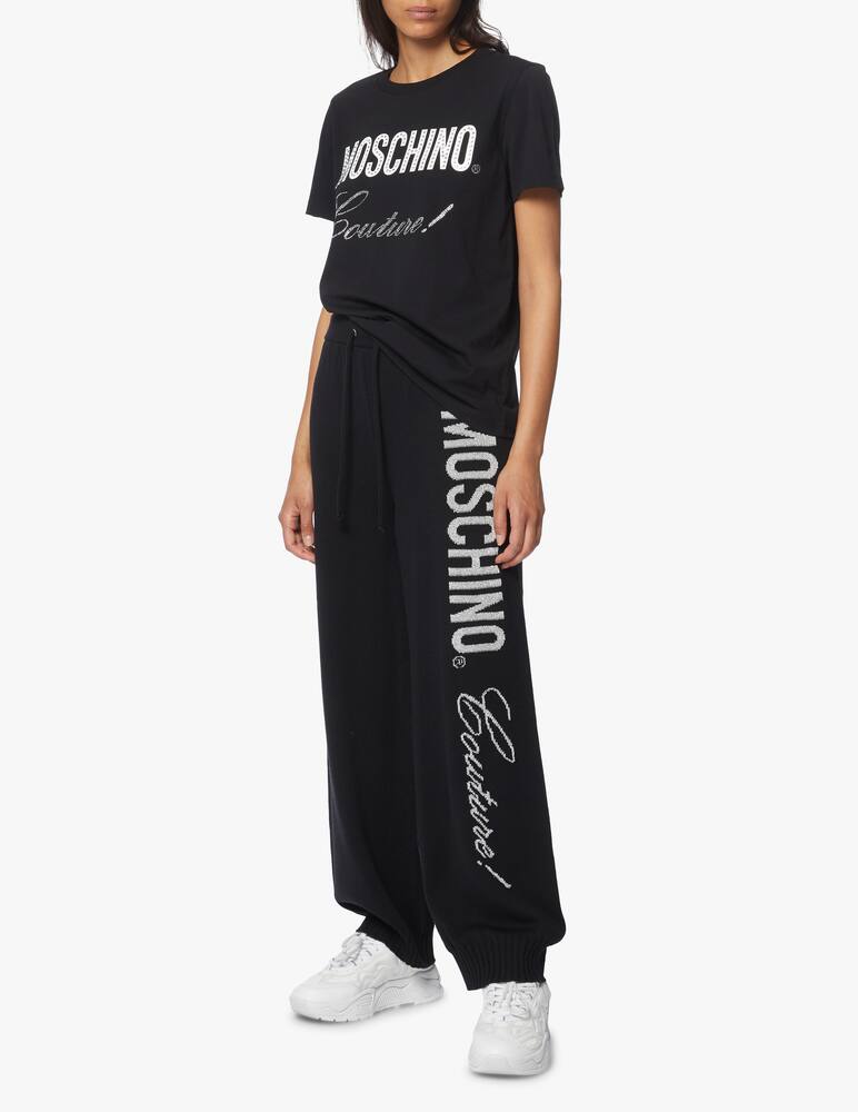 rinascente Moschino Pantaloni sportivo in lana con logo