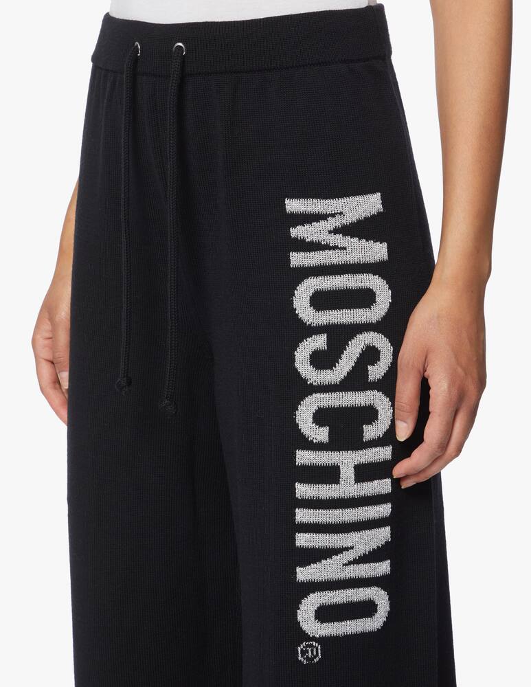 rinascente Moschino Pantaloni sportivo in lana con logo