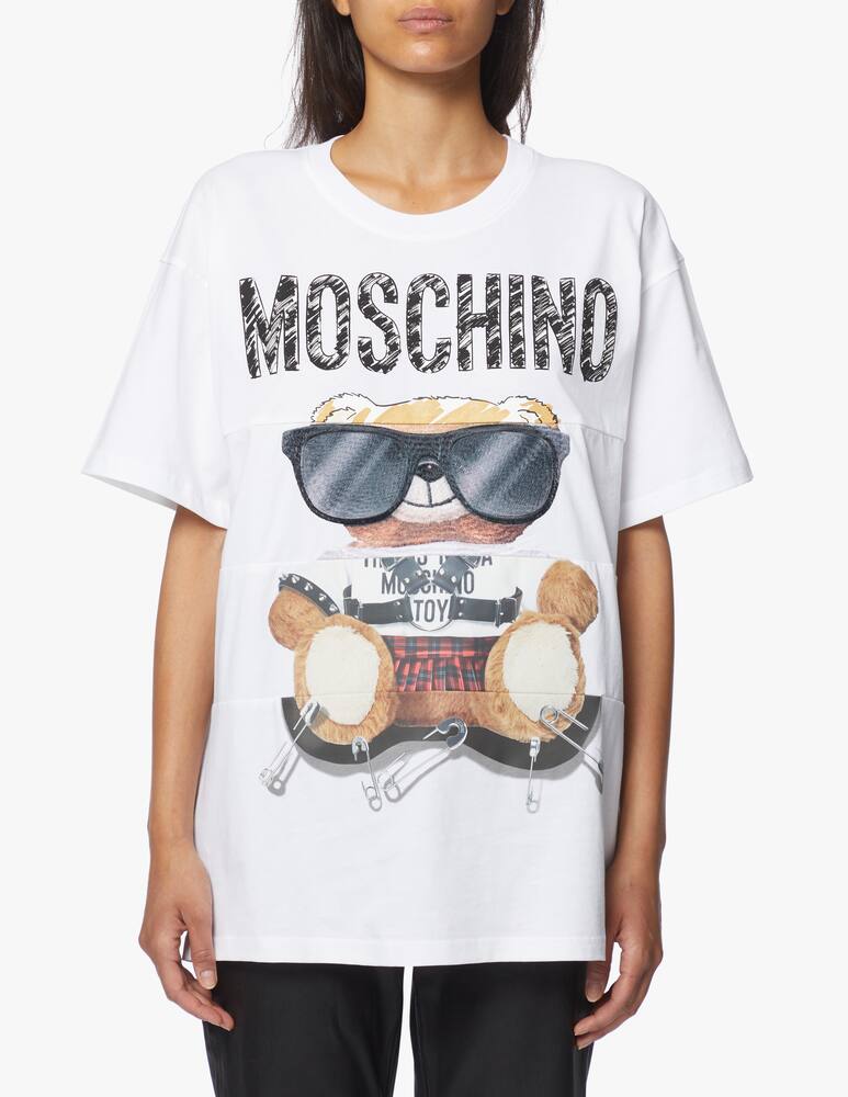 rinascente Moschino T-shirt in cotone con Teddy