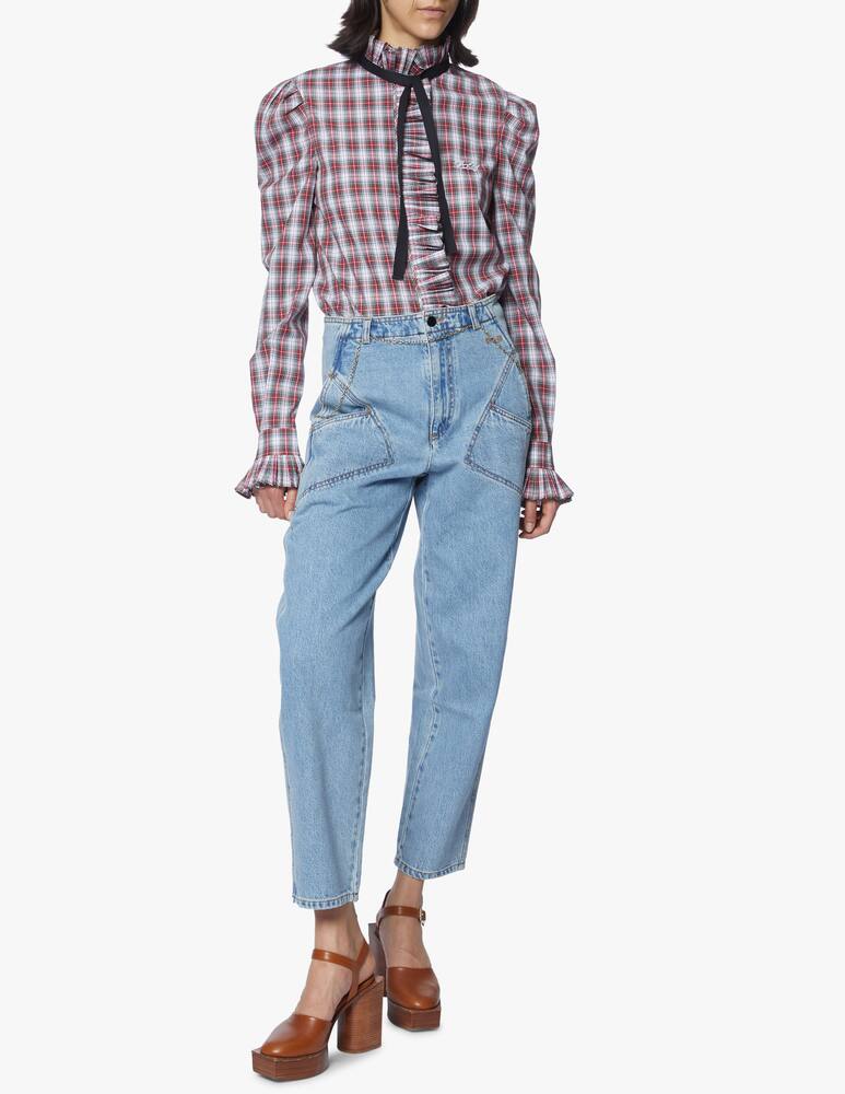 rinascente Philosophy di Lorenzo Serafini Cotton shirt with tartan print