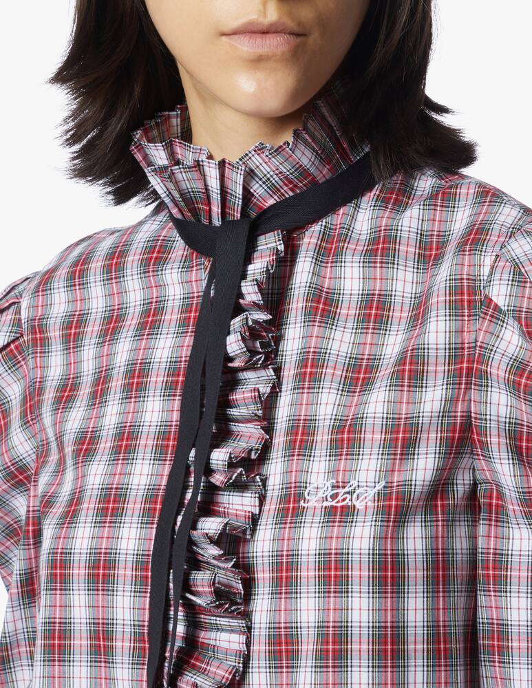 rinascente Philosophy di Lorenzo Serafini Cotton shirt with tartan print