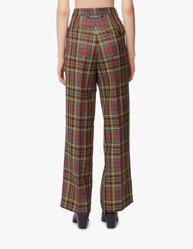 rinascente Philosophy di Lorenzo Serafini Pantaloni in lana a gamba dritta con stampa tartan