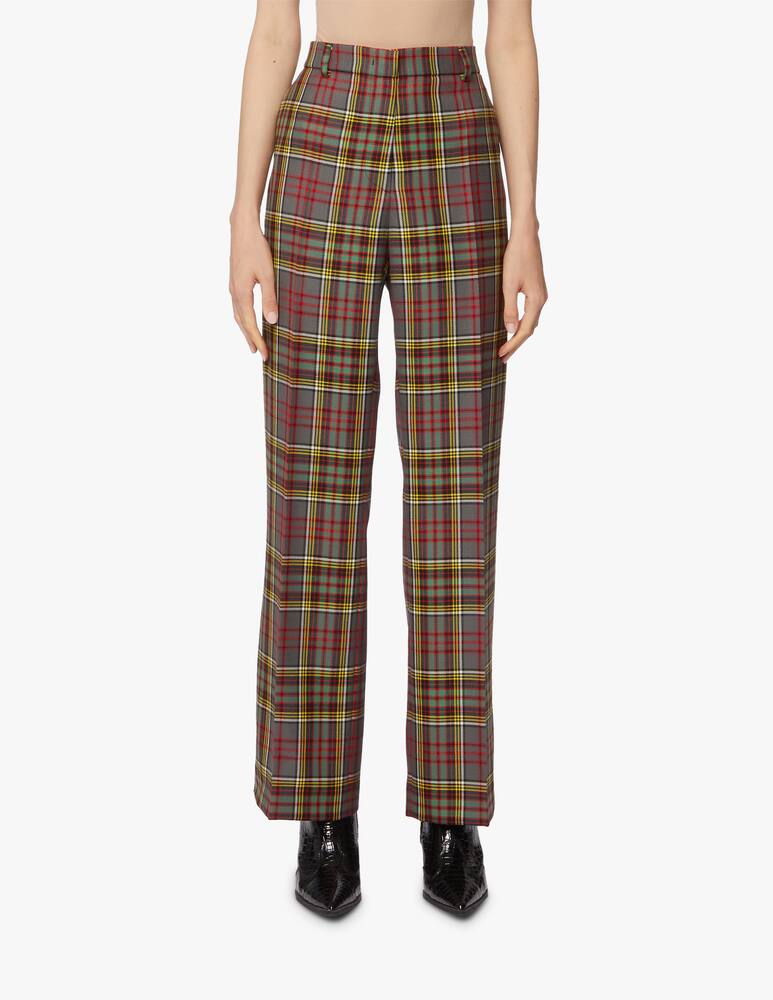 rinascente Philosophy di Lorenzo Serafini Pantaloni in lana a gamba dritta con stampa tartan