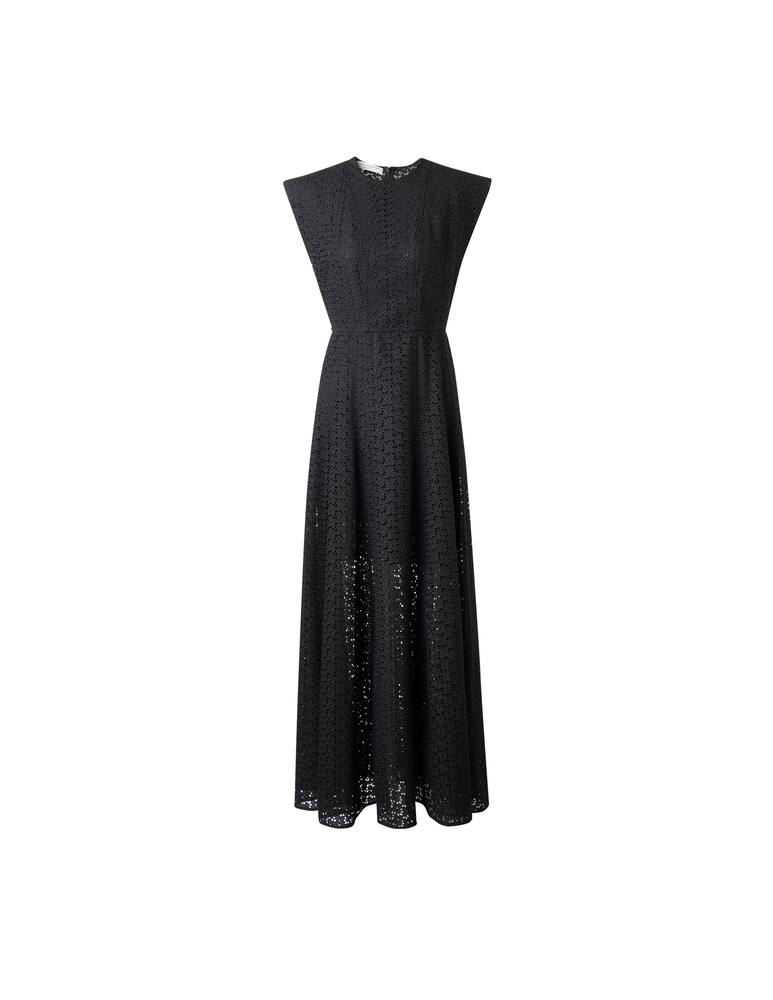 rinascente Philosophy di Lorenzo Serafini Vestito lungo in pizzo sangallo - nero