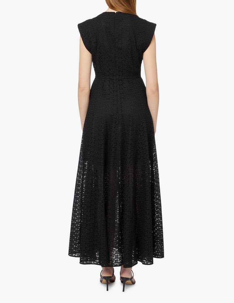 rinascente Philosophy di Lorenzo Serafini Vestito lungo in pizzo sangallo - nero