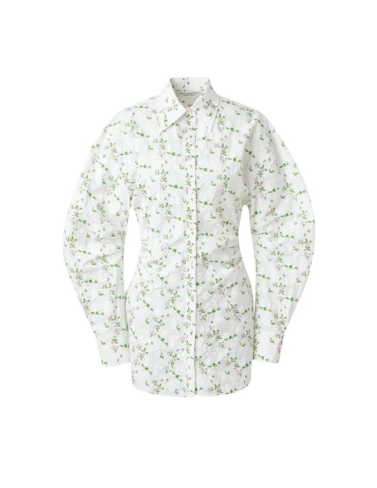 rinascente Philosophy di Lorenzo Serafini Camicia stampa sangallo - bianco