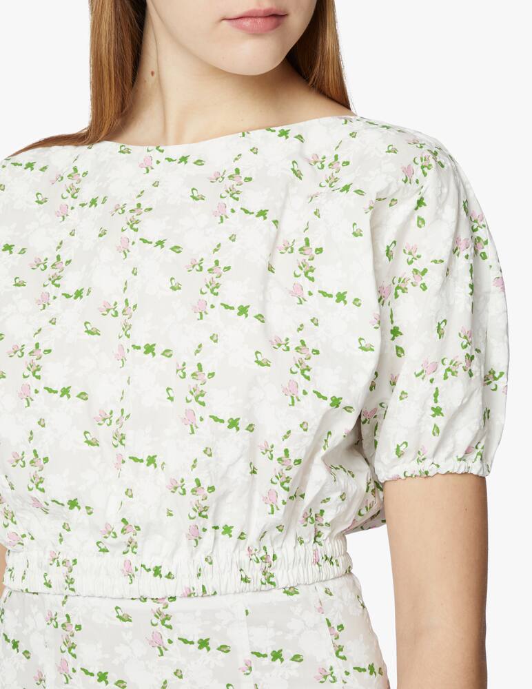 rinascente Philosophy di Lorenzo Serafini Cropped blouse with prints - white