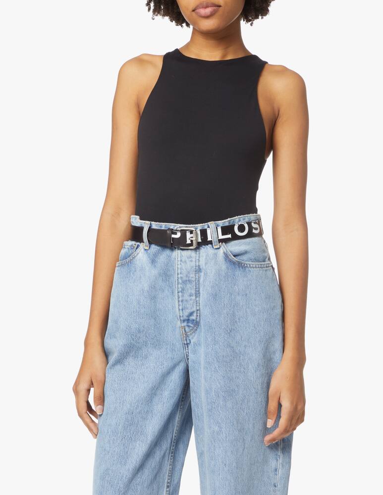 rinascente Philosophy di Lorenzo Serafini Cintura con logo - nero