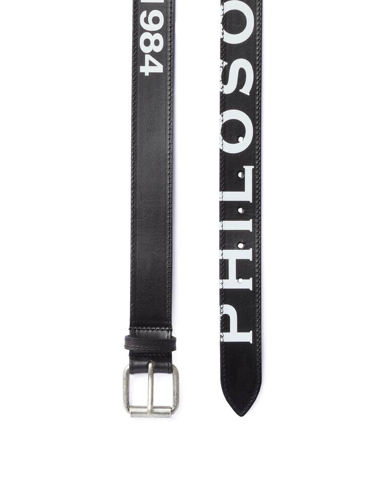 rinascente Philosophy di Lorenzo Serafini Cintura con logo - nero