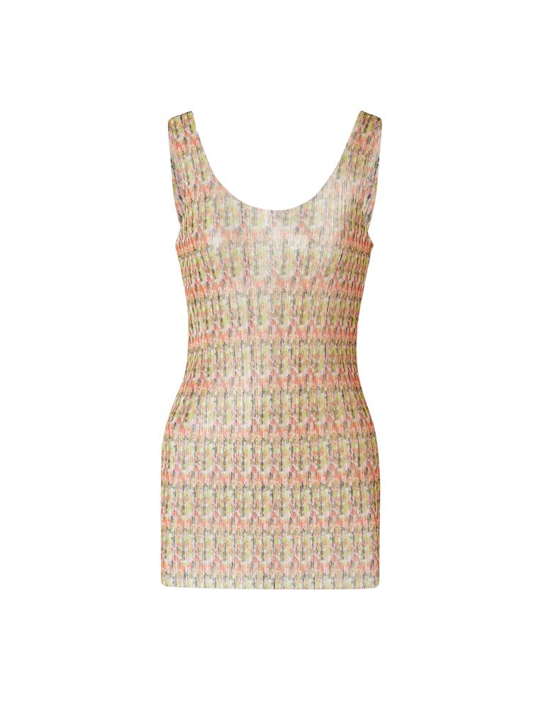 rinascente Philosophy di Lorenzo Serafini Canotta in tulle con stampa a fiori - rosa