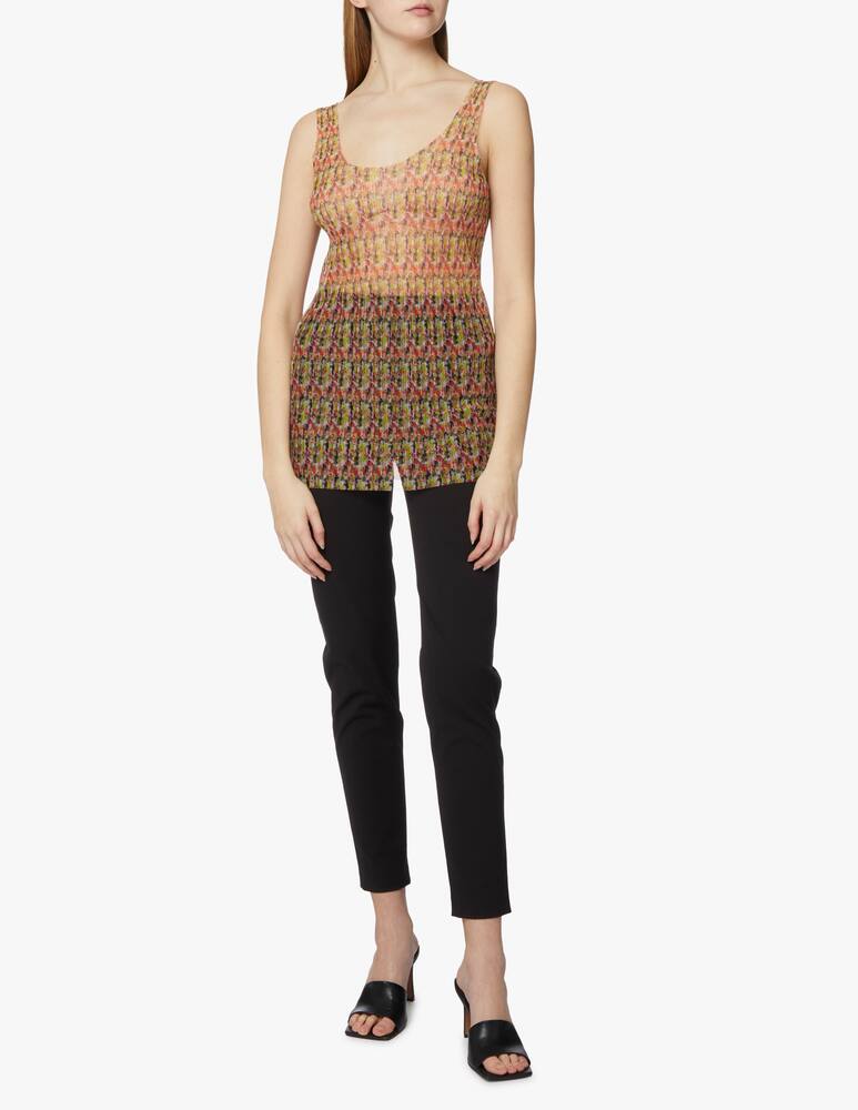 rinascente Philosophy di Lorenzo Serafini Canotta in tulle con stampa a fiori - rosa