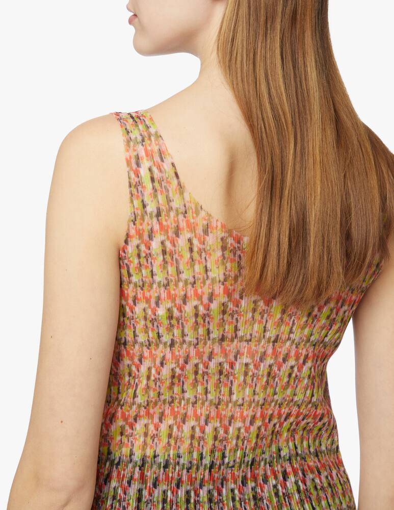 rinascente Philosophy di Lorenzo Serafini Canotta in tulle con stampa a fiori - rosa