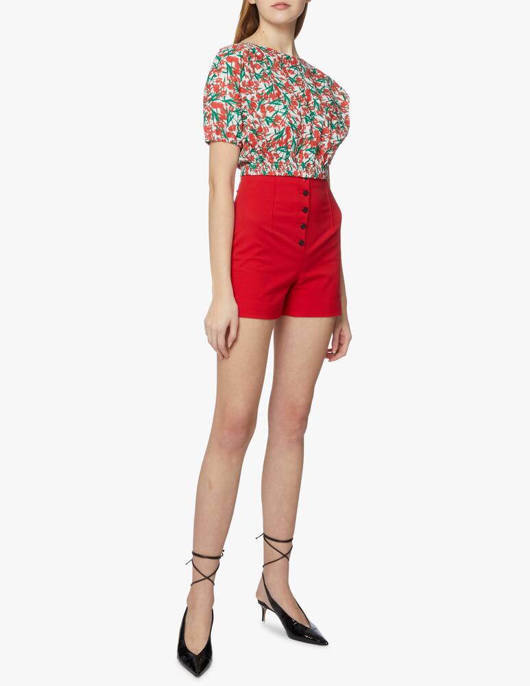 rinascente Philosophy di Lorenzo Serafini Cropped blouse with prints - red