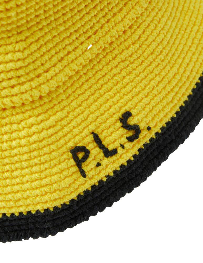 rinascente Philosophy di Lorenzo Serafini Cappellino in cotone all'uncinetto - giallo