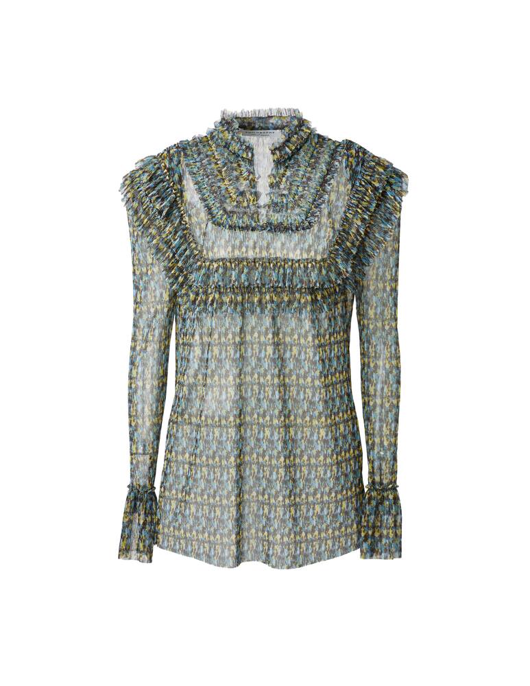 rinascente Philosophy di Lorenzo Serafini V-neck with maxi rouches blouse - multi