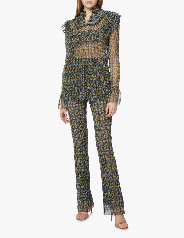 rinascente Philosophy di Lorenzo Serafini V-neck with maxi rouches blouse - multi