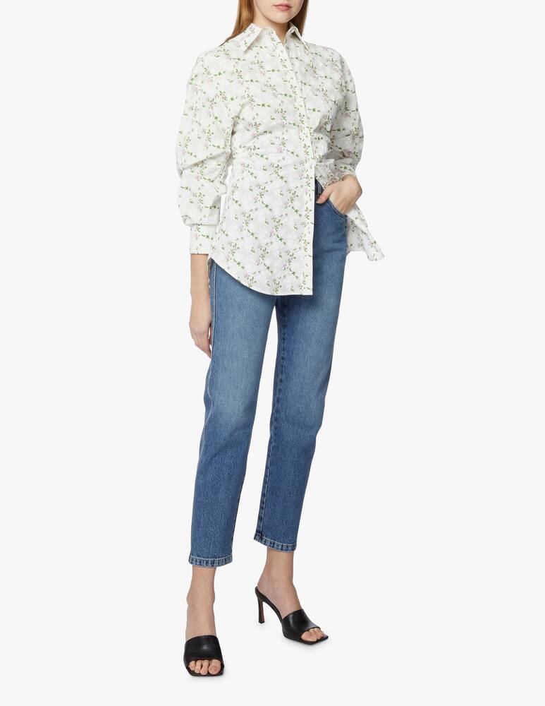 rinascente Philosophy di Lorenzo Serafini Tulip carrot righ rise jeans - blue