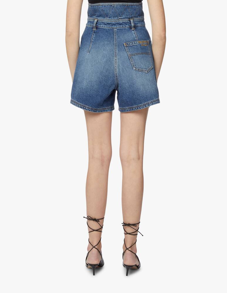 rinascente Philosophy di Lorenzo Serafini Short tulip in denim - blu