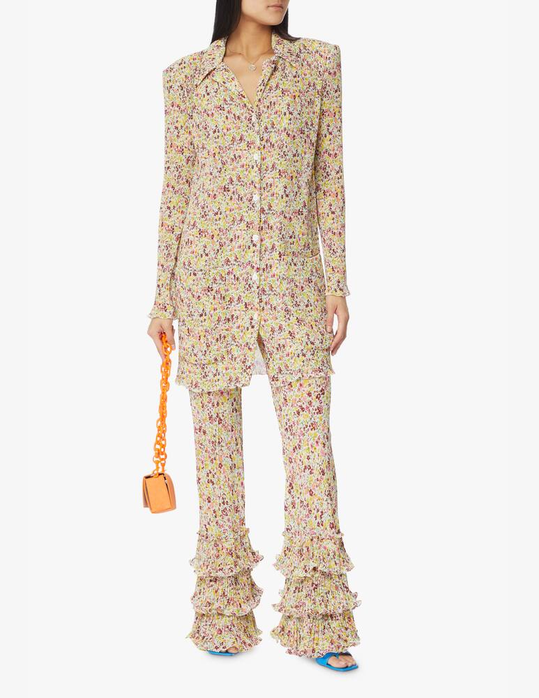 rinascente Philosophy di Lorenzo Serafini Flare trousers with rouches - multi