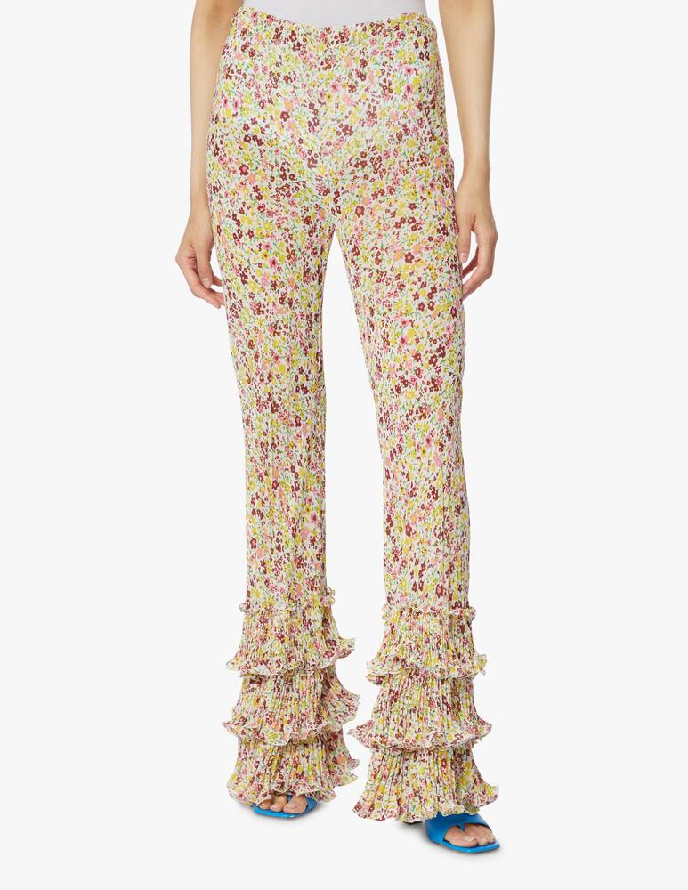 rinascente Philosophy di Lorenzo Serafini Flare trousers with rouches - multi