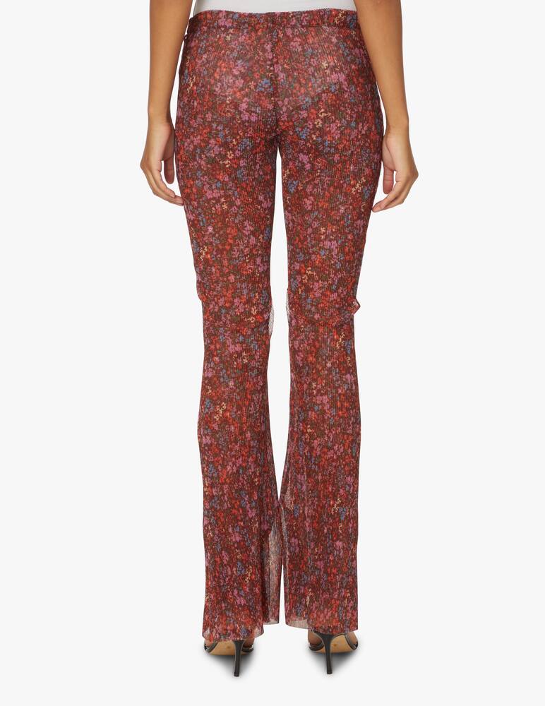 rinascente Philosophy di Lorenzo Serafini Flare trousers mesh flower - red