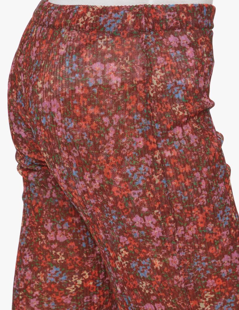 rinascente Philosophy di Lorenzo Serafini Flare trousers mesh flower - red