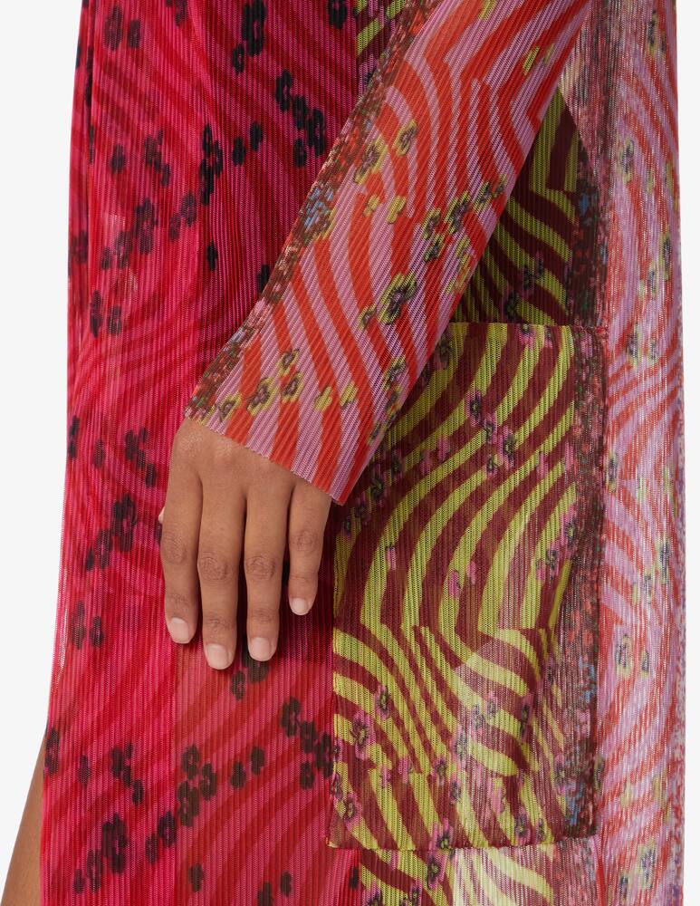 rinascente Philosophy di Lorenzo Serafini Cardigan midi open mesh patch - multicolor