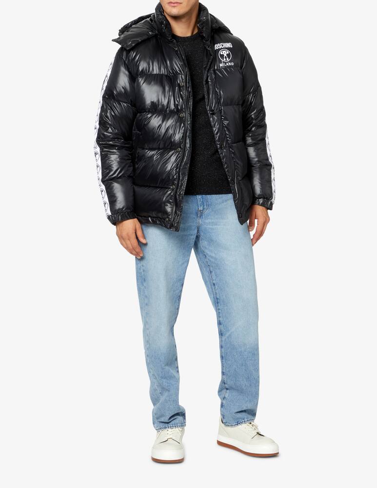 rinascente Moschino Piumino con logo - Nero