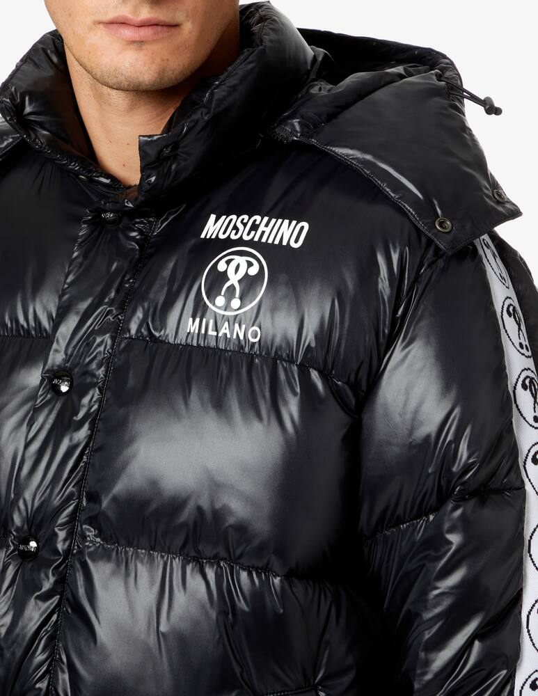 rinascente Moschino Piumino con logo - Nero