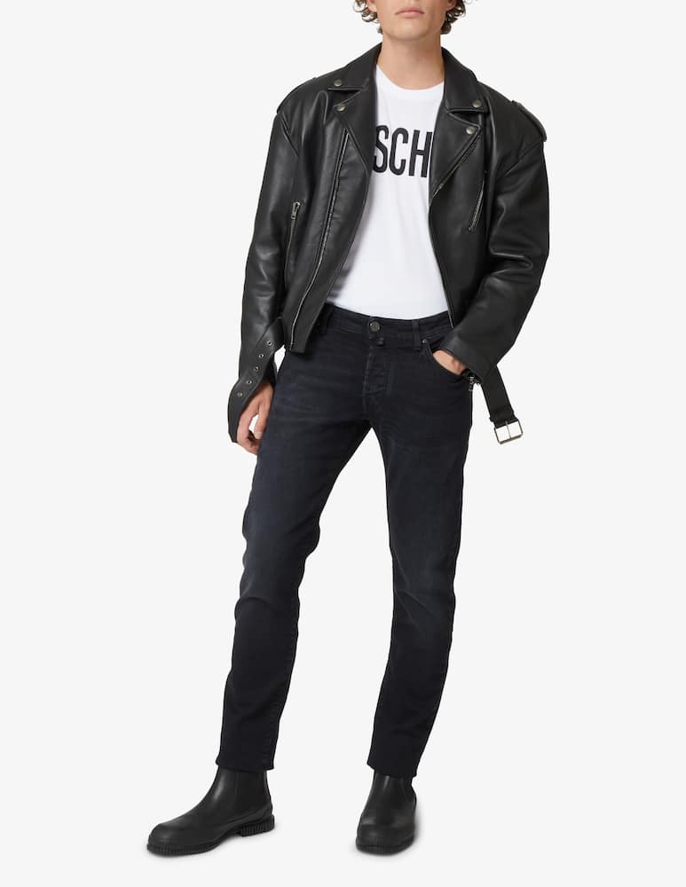 rinascente Moschino Couture Maglietta girocollo istitutional logo - Bianco